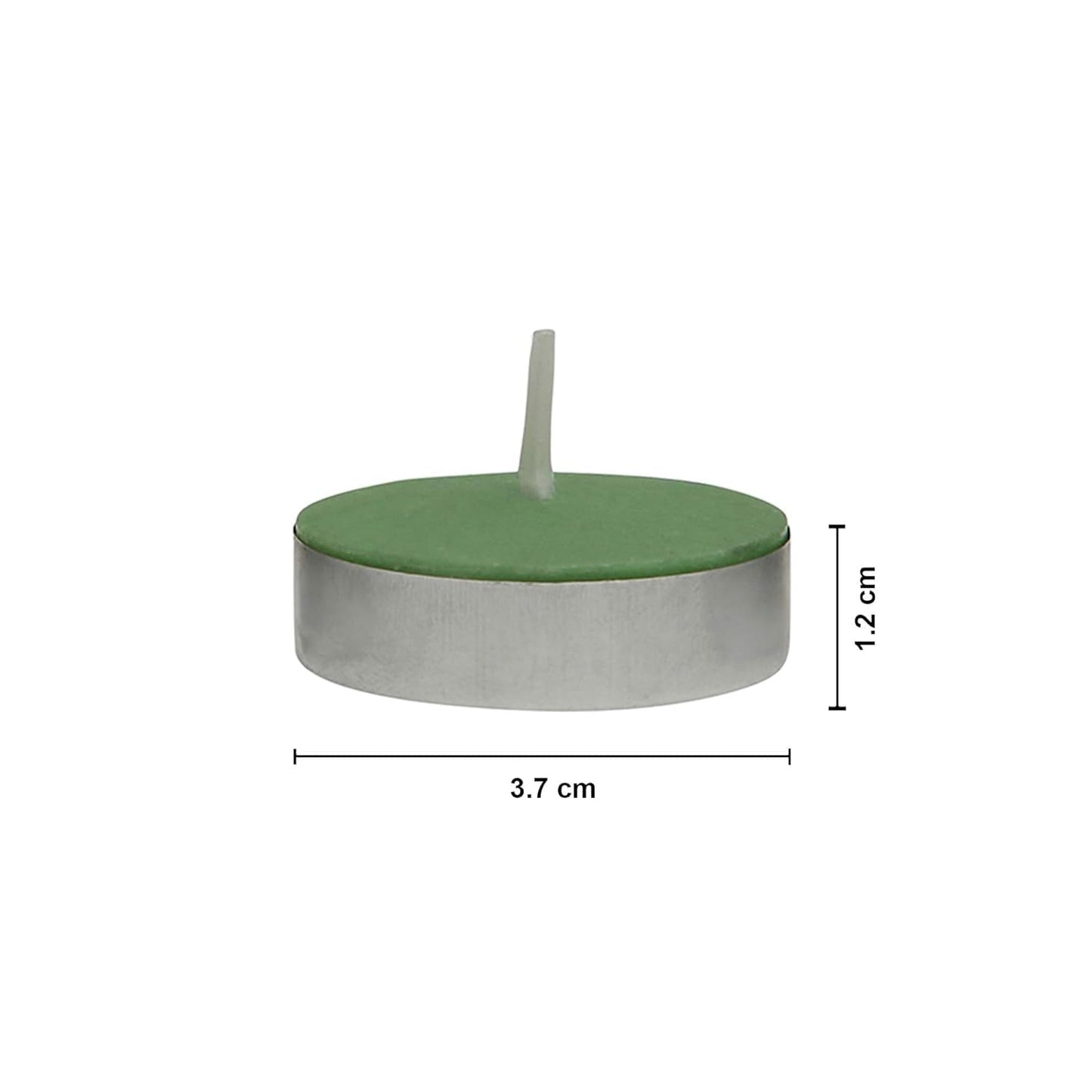 CNAINC Colored Wax Tealight Candles (Set of 100, Unscented), 37W x 12H Millimeters