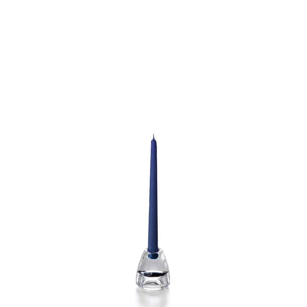 yummi Navy Blue Taper Candles -10 inch - 12 per Pack