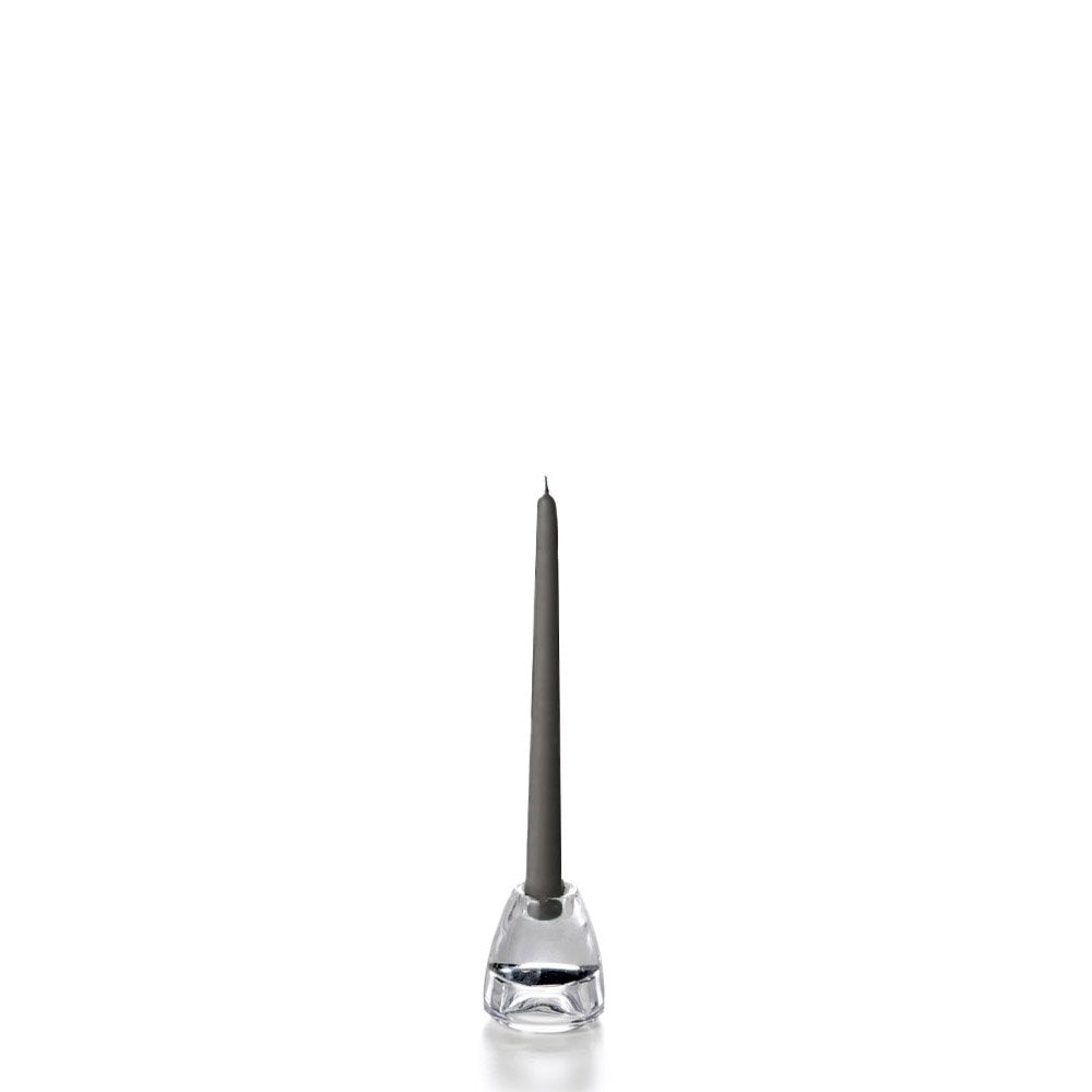 yummi Gray Taper Candles -10 inch - 12 per Pack