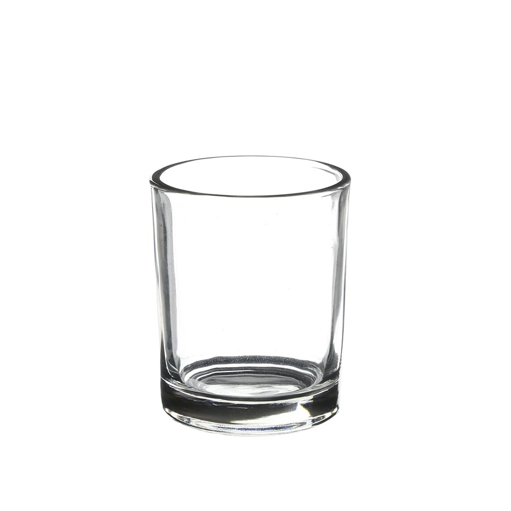 WGV Tea Light Votive Candle Holder 2x2.4, Clear Tiny Utility Cylinder Glass Vase, Small Planter Terrarium for Home Accent Decor, 1 Pc