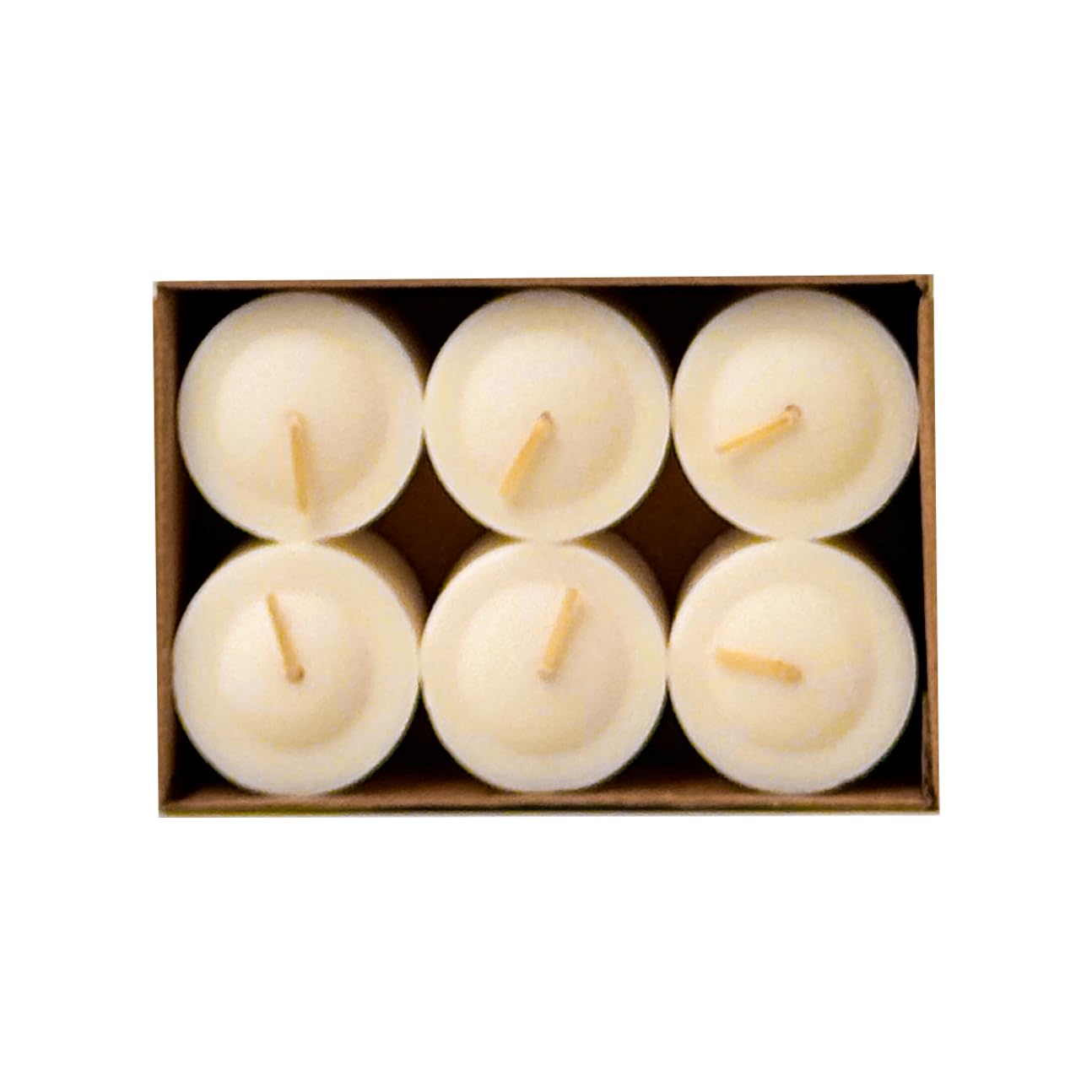 CW Studio Ivory Votive Candles 12 Pack Unscented 9-15 Hour Burn Time, Smokeless Dripless Premium Palm Paraffin Wax Blend, Cotton Wick for Weddings, Events, Home Decor, Memorials 1.5 x 1.3 Inch