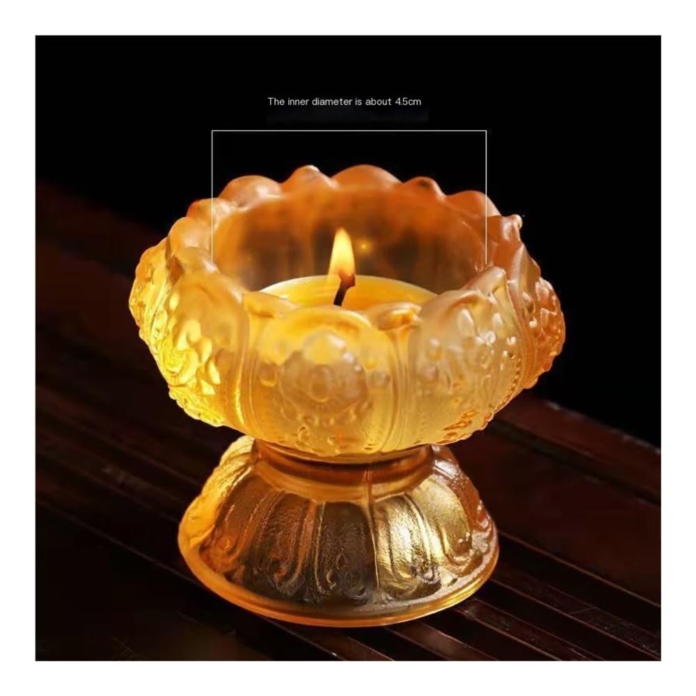 Candle Holder Colorful Glass Candle Holder - Home Table Decor