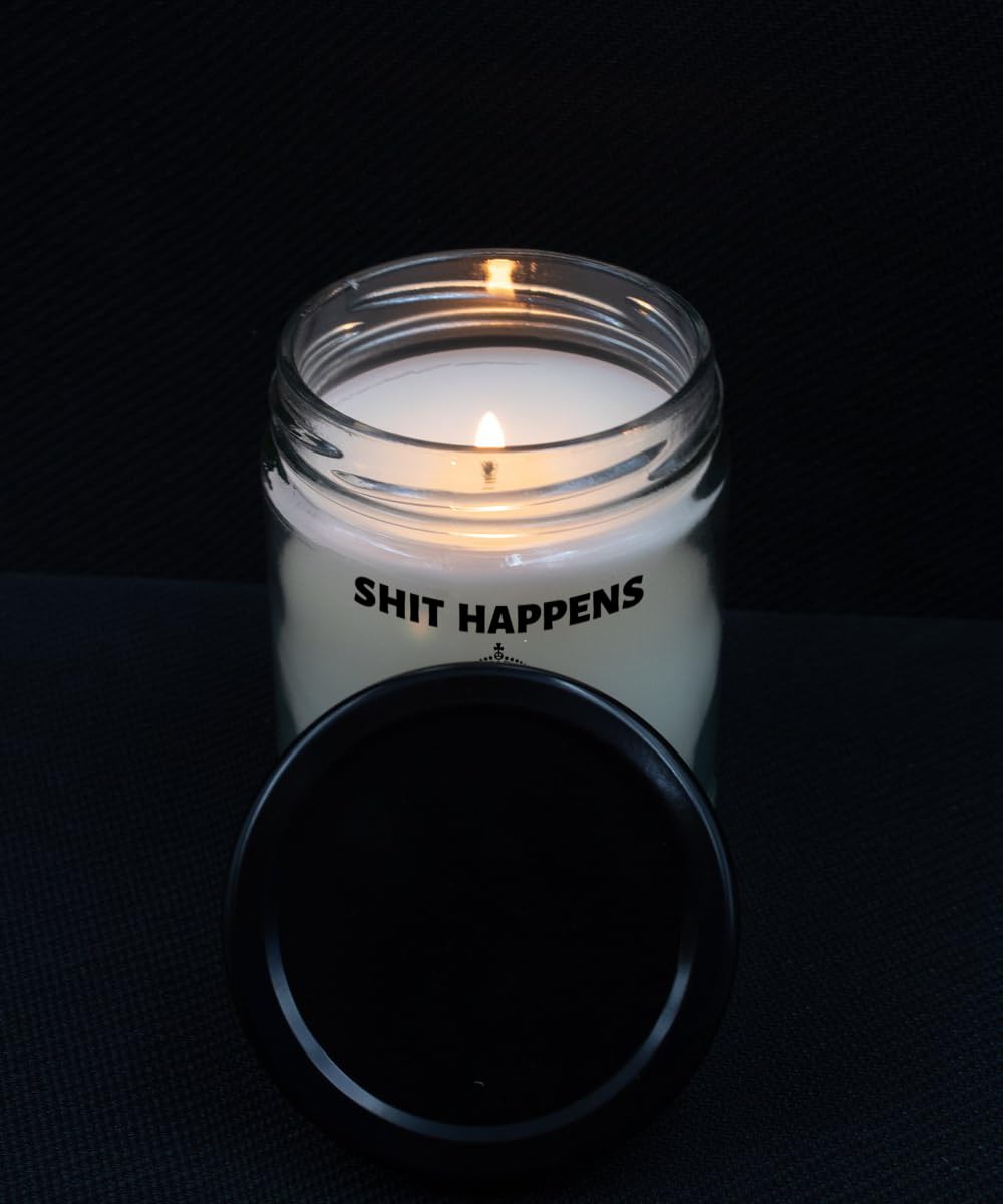 IKPR Animal Control Worker Gifts Gift Ideas for Animal Control Worker Shit Happens Keep Calm and Let The Animal Control Worker Handle It Candle Cowork