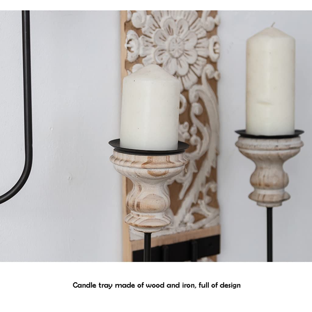 WAOCEO Candlestick Holders Hanging Candlestick Ornaments Retro Nordic Romantic Homestay Wall Candle Holder Photo Photography Background Decorations Candle Holders