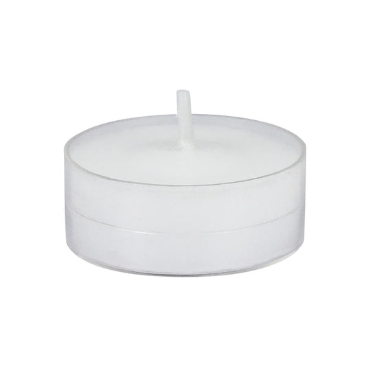 Zest Candle 50-Piece Tealight Candles, White