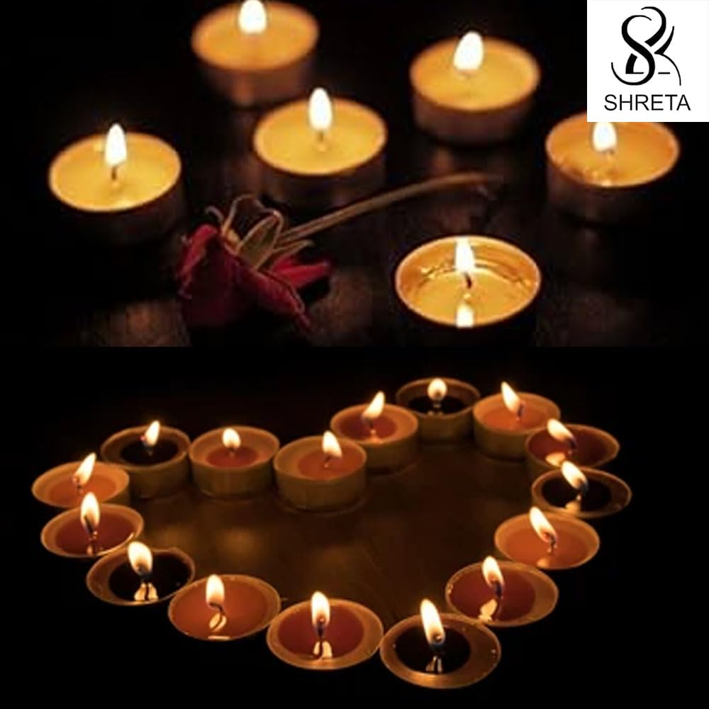 Unscented 75 Tealight Candles Smokeless White Votive Candles Long Burning Wax Candle in Metal Cups with 4 Hours Burn Time (75, White)