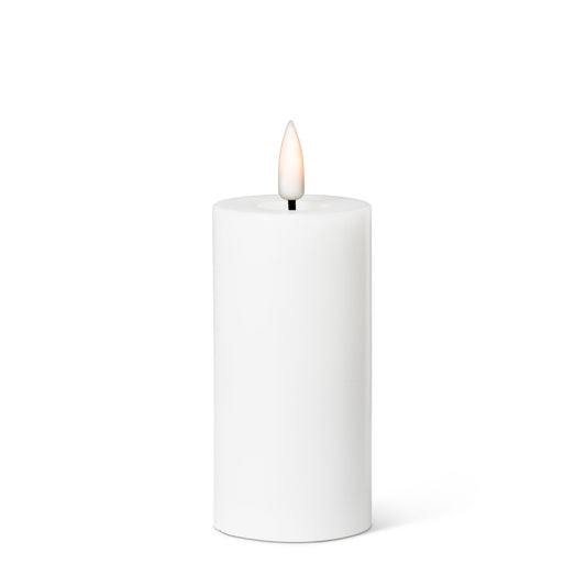 Abbott Collection Wax LED Flameless Pillar Candle - White (2x4 H)