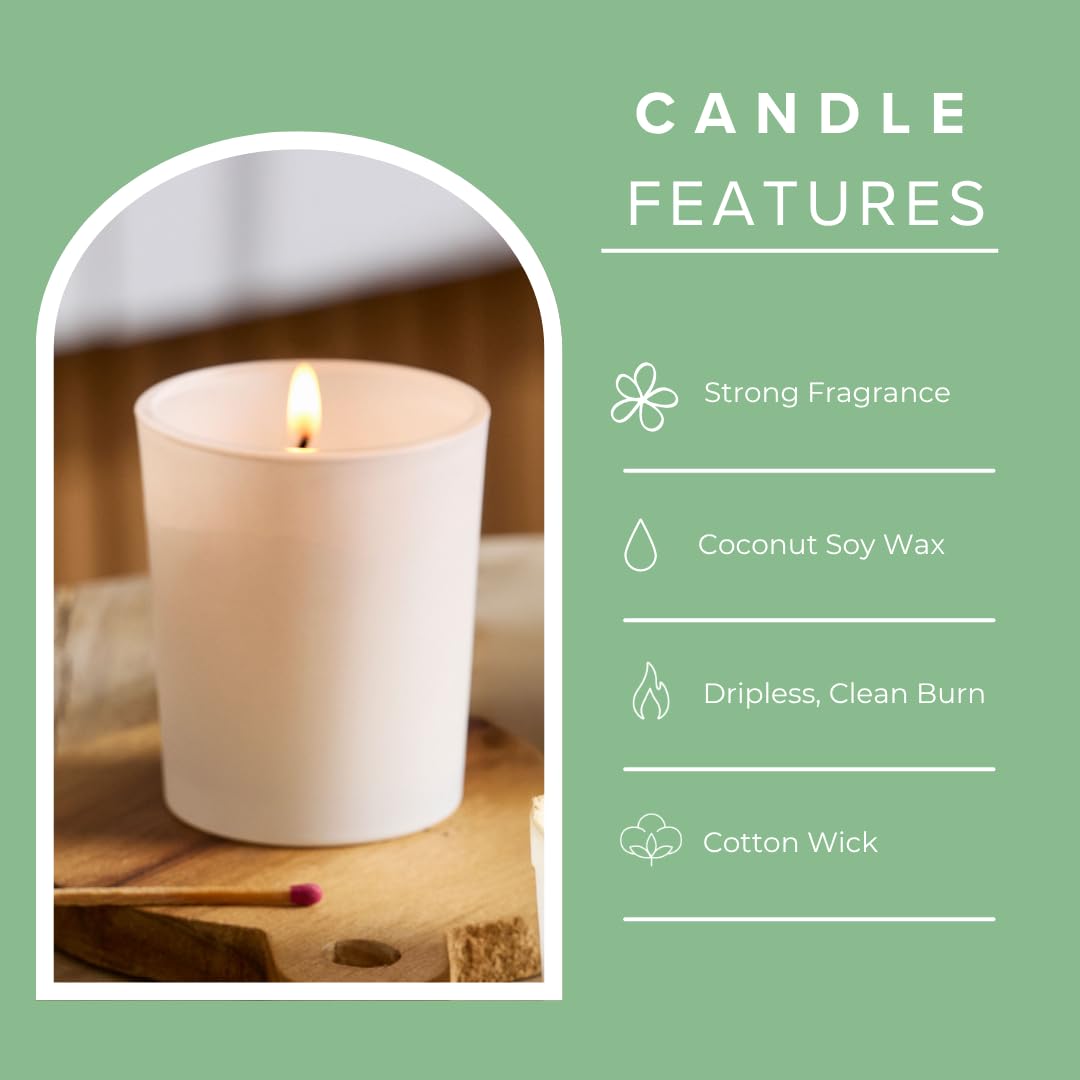 Simply Soson Scented Votive Candles, Bulk Set of 24 White Sage Small Candles Bulk, Votive Candles Scented in Glass, 10 Hours Burn, for Wedding, Birthday, Holiday Christmas & Home Decoration
