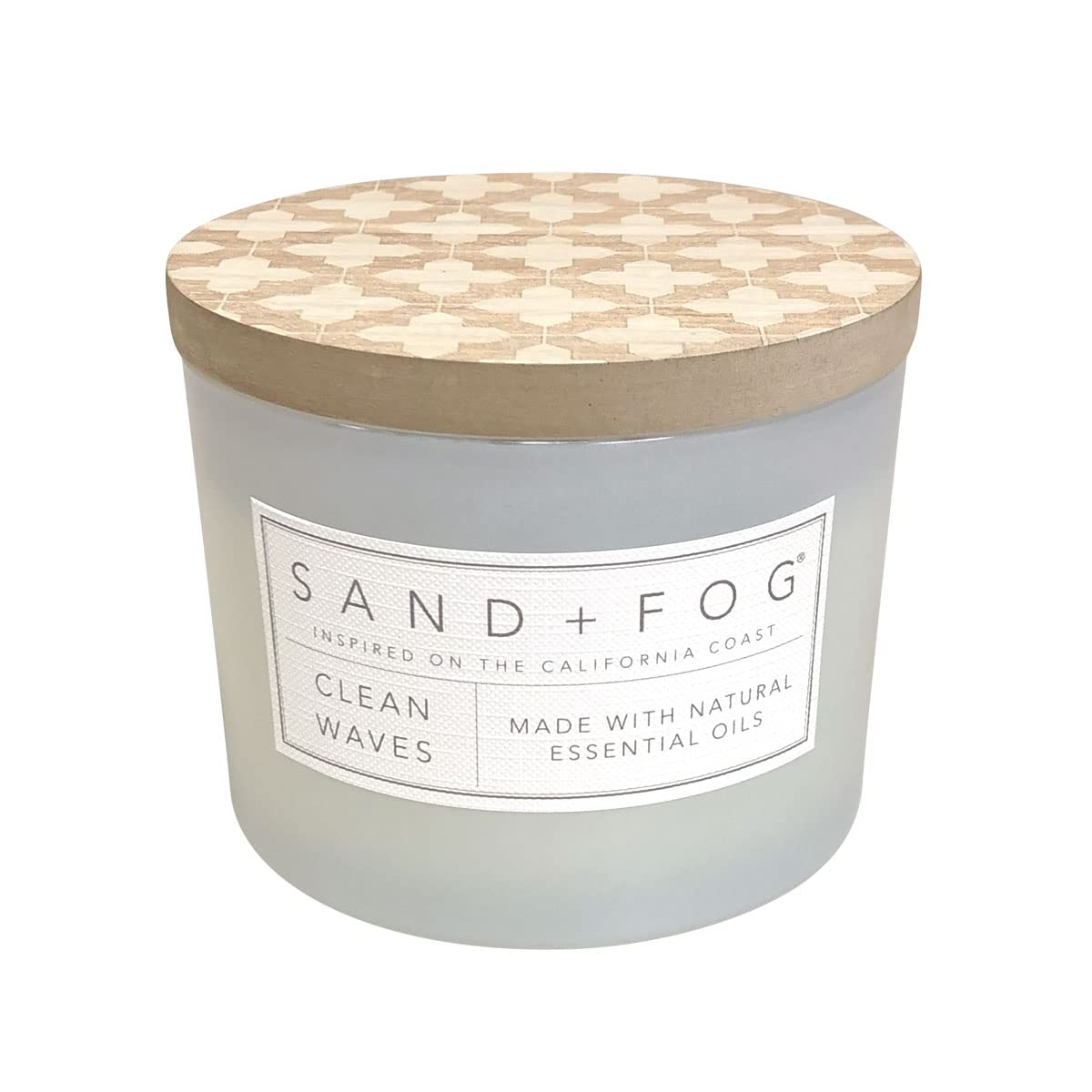 Sand + Fog Beach Day Bundle - Set of Three Luxury Candles - California Beach House, Clean Waves, Ocean & Sea Salt - 12 oz
