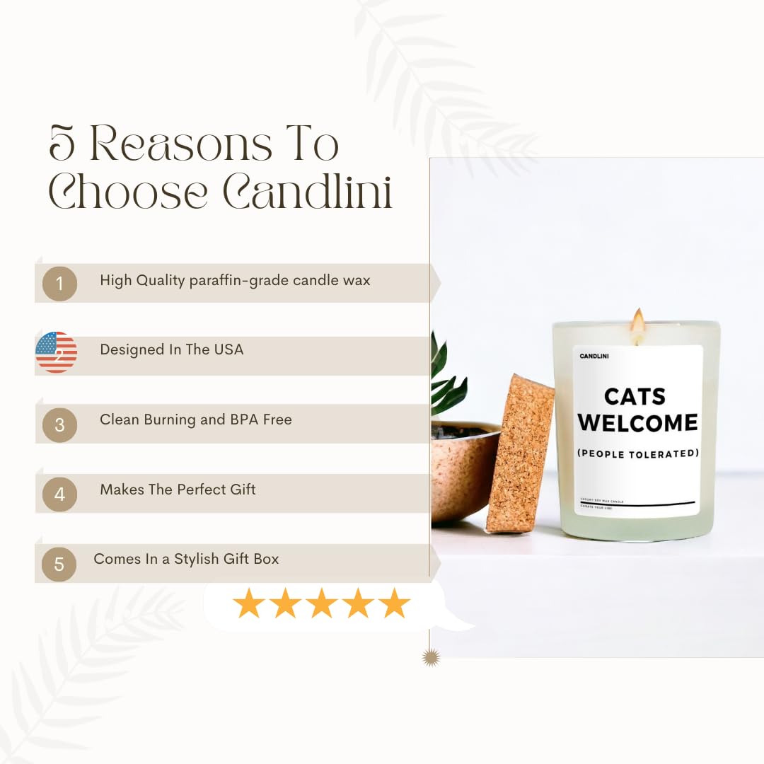 Cat Mom Candle Gift Box | Vanilla Scented Soy Wax Candle | Perfect for Women's Birthday or Anniversary