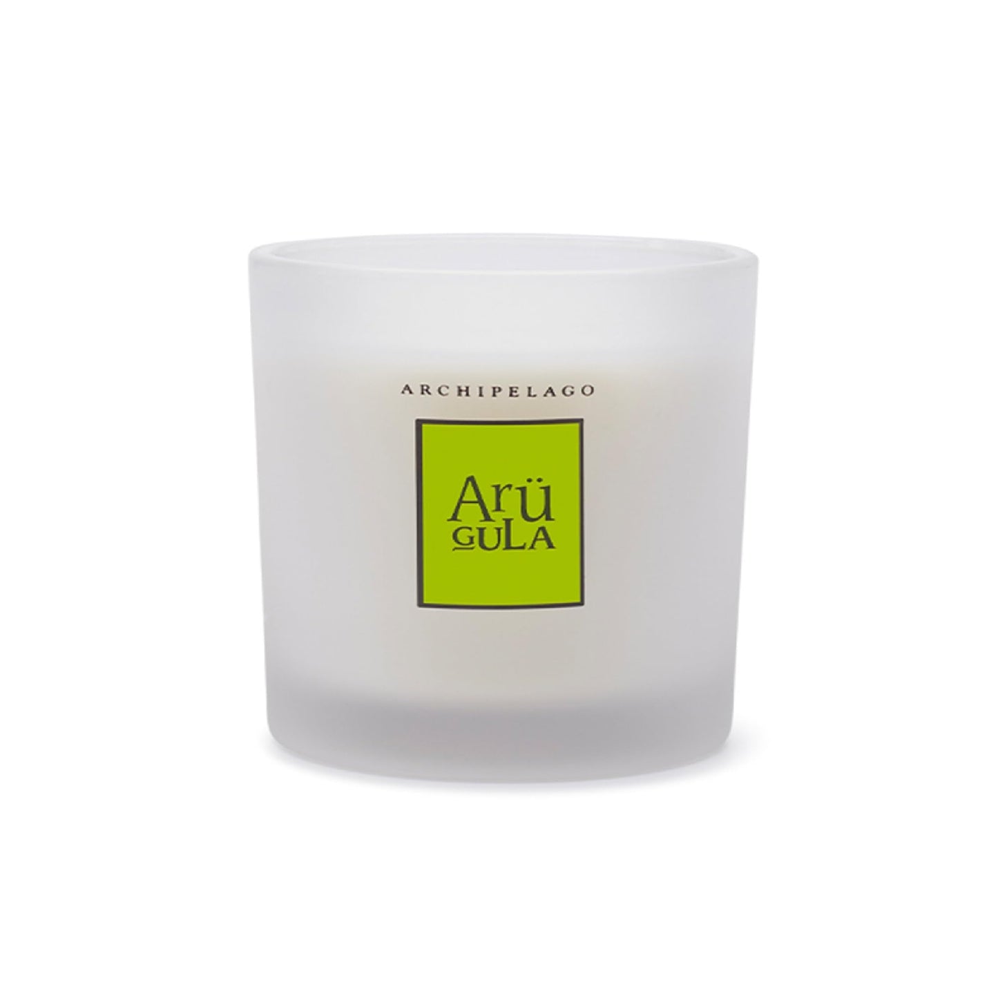Archipelago Botanicals Hand-Poured Soy Wax Blend Scented Candle with Fragrance Oils, Lead-Free Cotton Wicks, Glass Candle Jar with Gift Box, Burns Approx. 60 Hours, Arugula, 10 Oz.