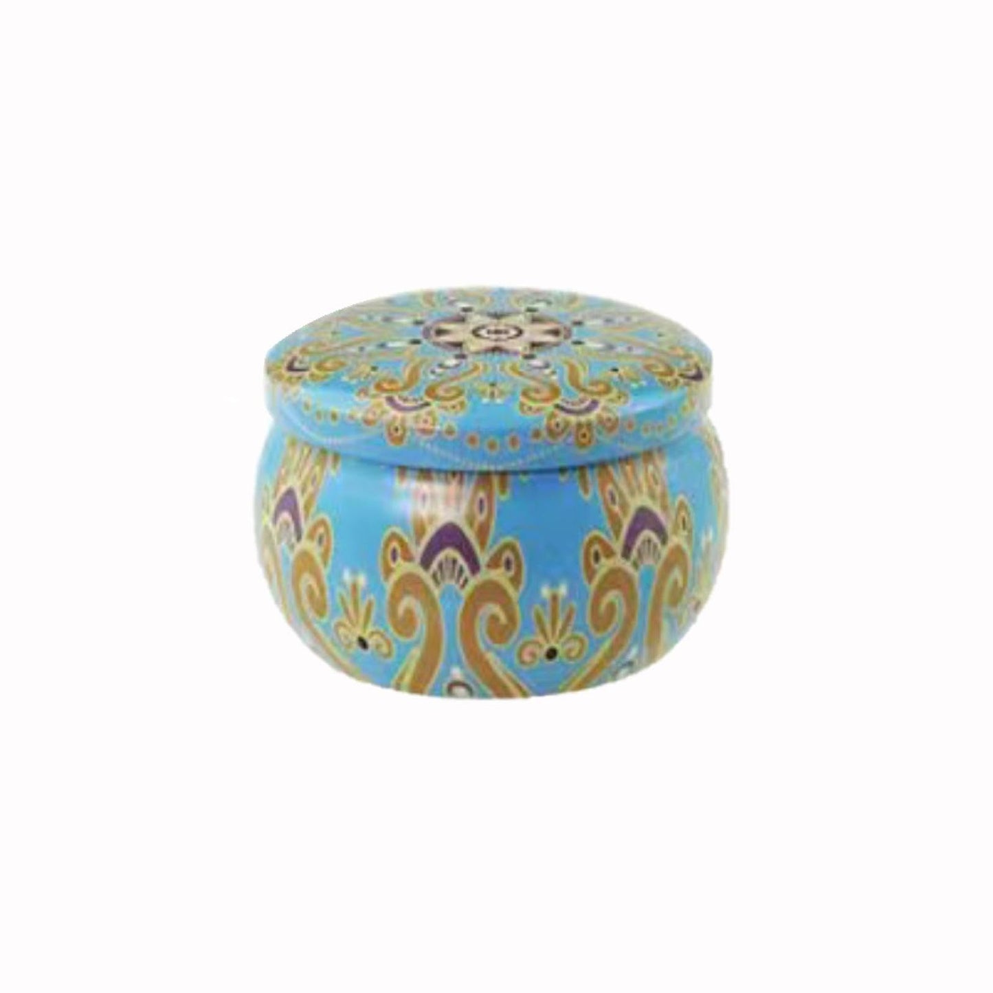 FWJUNHUYC Scented candle tin can drum metal packaging tinplate gift candy scented candle set tin box