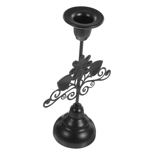 LIFKICH Vintage Candle Holder Stand Decorative Single- Candleholder for Weddings Home Decor Parties Romantic Dinners Elegant Retro Design for Warm Atmosphere