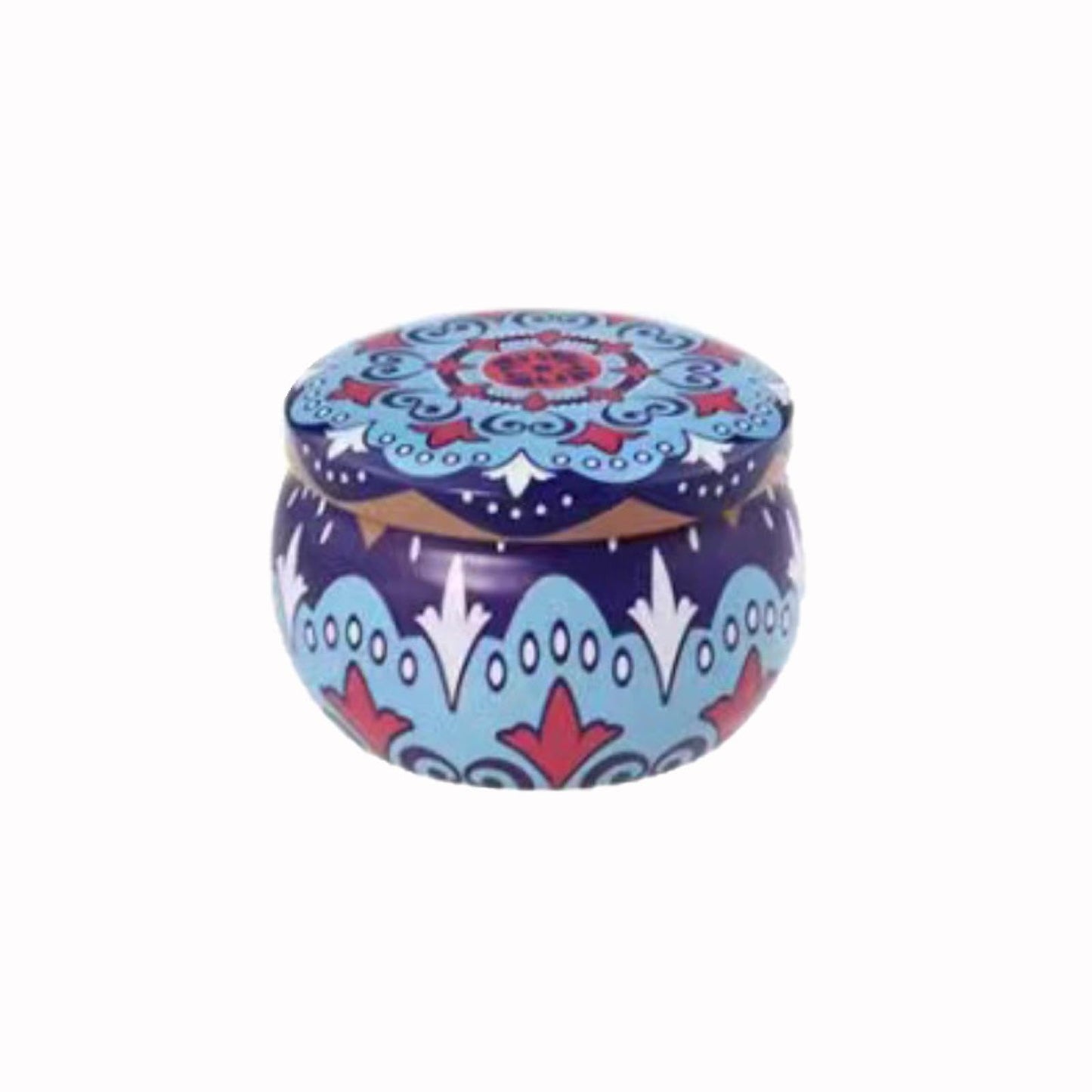 FWJUNHUYC Scented candle tin can drum metal packaging tinplate gift candy scented candle set tin box