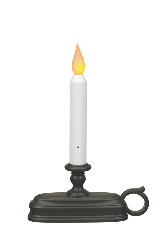 Xodus Innovations FPC1325A-6 Battery Operated LED Window Candle with New Hot Spot Technology and Dusk to Dawn Sensor and Choice of Amber or White Flame Pack of 6 Aged Bronze/Black