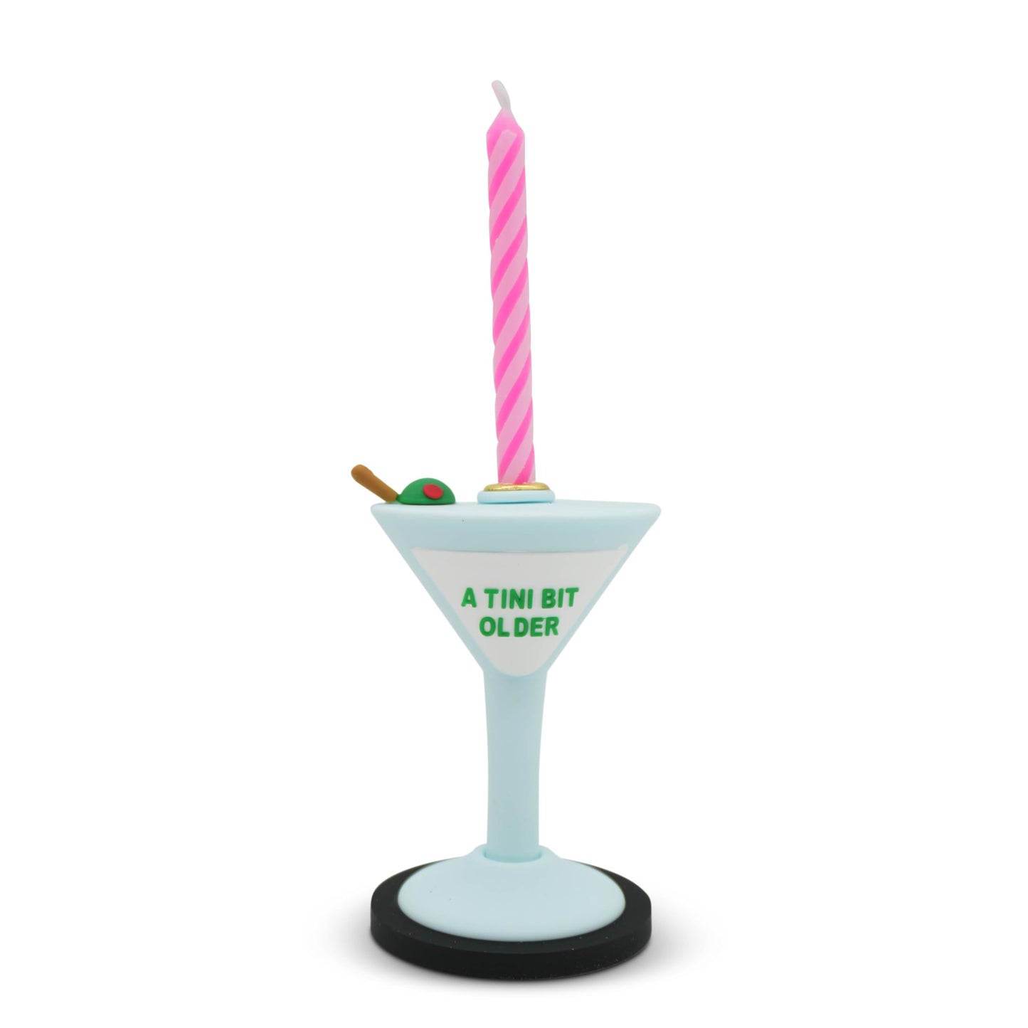 GOOFBALLS Funny Birthday Candle Holder – Humorous Party Decoration & Gag Gift – Quirky Cake Topper for Adults & Friends - Martini