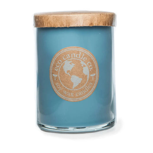 ECO CANDLE CO. Recycled Candle, Blueberry Patch, 26 oz. - Scents of Fresh Blueberries - 100% Soy Wax, No Lead, Kraft Paper Label & Lid, Hand Poured, Phthalate Free, Made from Midwest Grown Soybeans