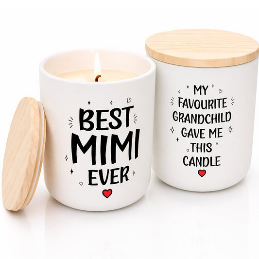 Mimi Mothers Day Gifts, Mothers Day Gifts for Mimi, Funny 70 Hours Lavender Candle Soy Wax Grandma Gift from Grandkids, Thoughtful Scented Candle Gift for Grandma on Mother’s Day Birthday Christmas
