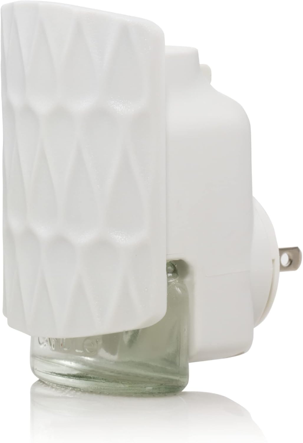 Yankee Candle ScentPlug Diffuser Warmer for Plug in Air Fresheners, Fragrance Warmer, Decorative Organic Pattern White Design (Pack of 1)