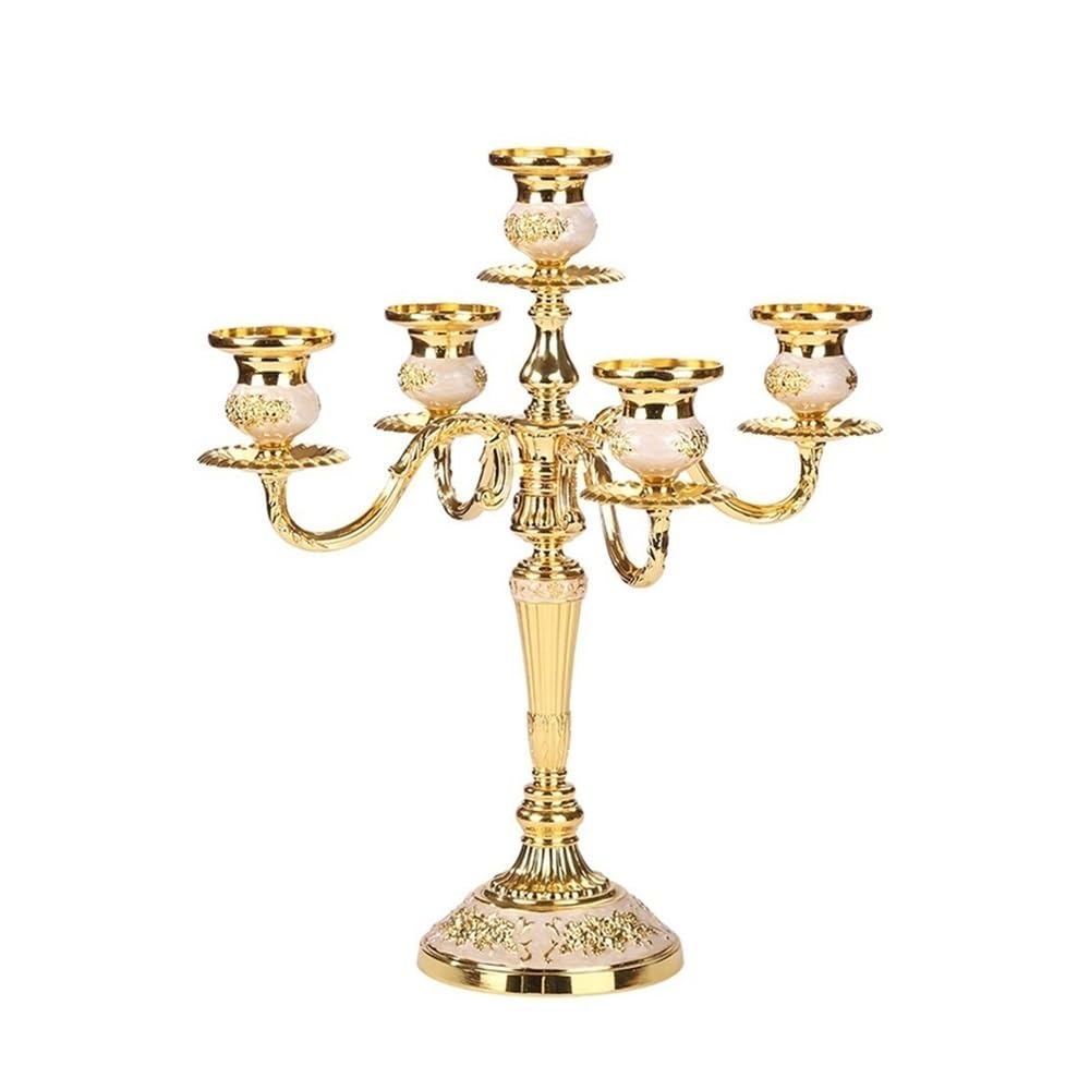 Candlestick Holders European Retro Five-Head Candle Holder Home Wedding Props Decorative Candlestick