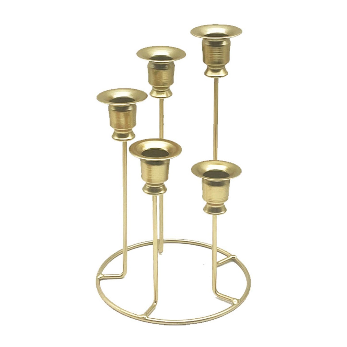 MIXIKE Candlestick Candle Holder 5 Branch Perfect for Holiday Birthday Candle Holder