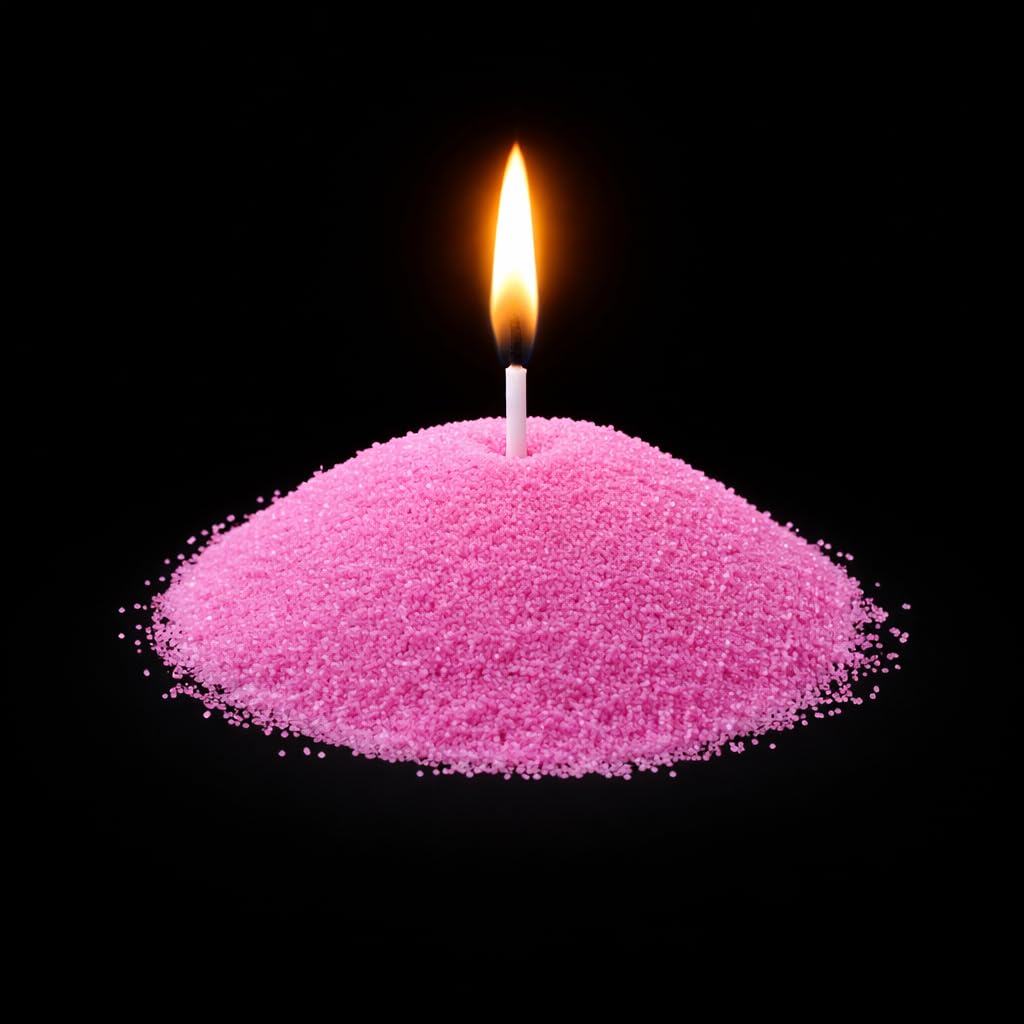 SANDWORKS Sand Wax Candle Making Kit – 5 Wooden Wicks & 15 Cotton Wicks, 500 g Premium Fragrance-Free Sand Wax (Rose Blush (Pink)