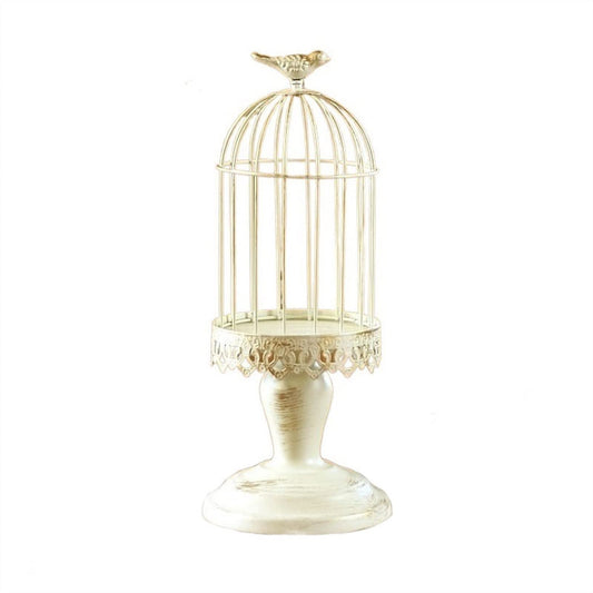 WAOCEO Candlestick Holders Vintage European Style Birdcage Candlestick Home Decoration High Foot Candlestick Decoration Candle Holder Candle Holders (Size : L)