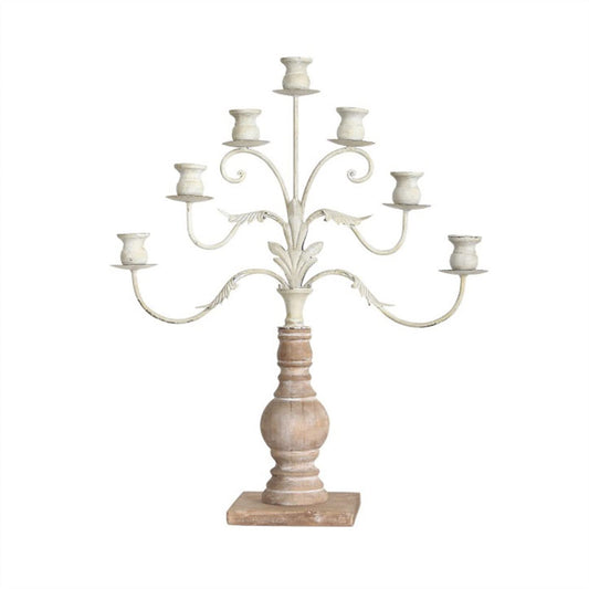 YUHUAWF Candle Holderss Vintage Romantic Decoration Candlestick Light Luxury Household Candle Holder Candlelight Dinner Seven-Hole Candlestick Decorative Candlestick