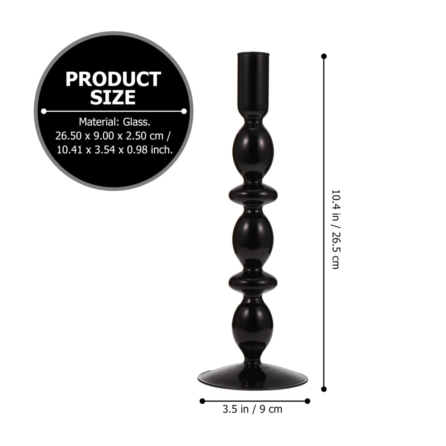 Glass Candlestick Holder Decorative Pillar Candle Holder for Elegant Home Decor Weddings Candlelight Dinners Family Gatherings