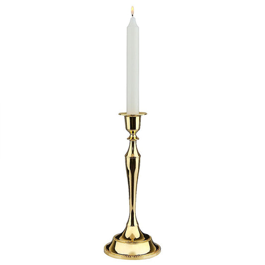 rockcloud Metal Taper Candle Holder Candlestick Decorative Centerpiece,9 inches,Gold