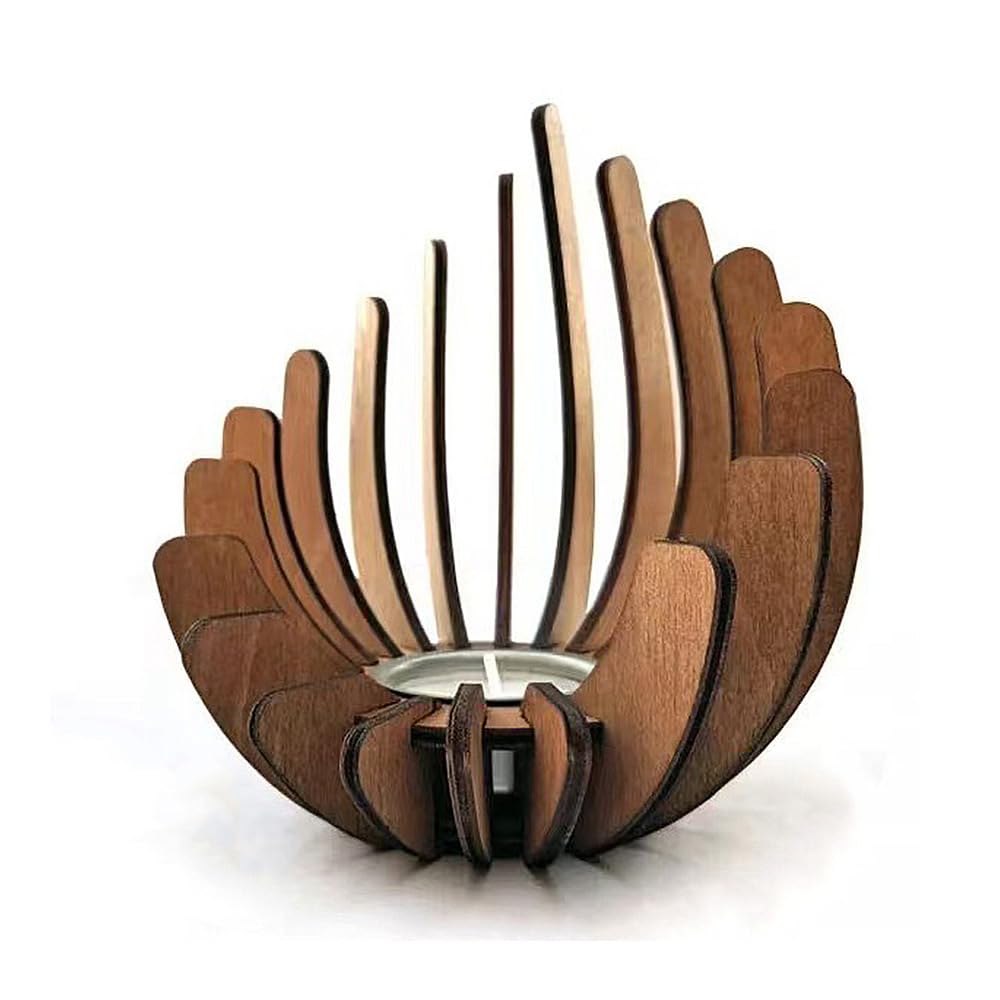 Wood Candle Sticks Holder, Creative Candlestick, Tea Light Holders Aromatherapy Candle Centerpieces, Home Seasonal Decor, Tapered Holder for Wedding for Party Holiday Home Table Decoration