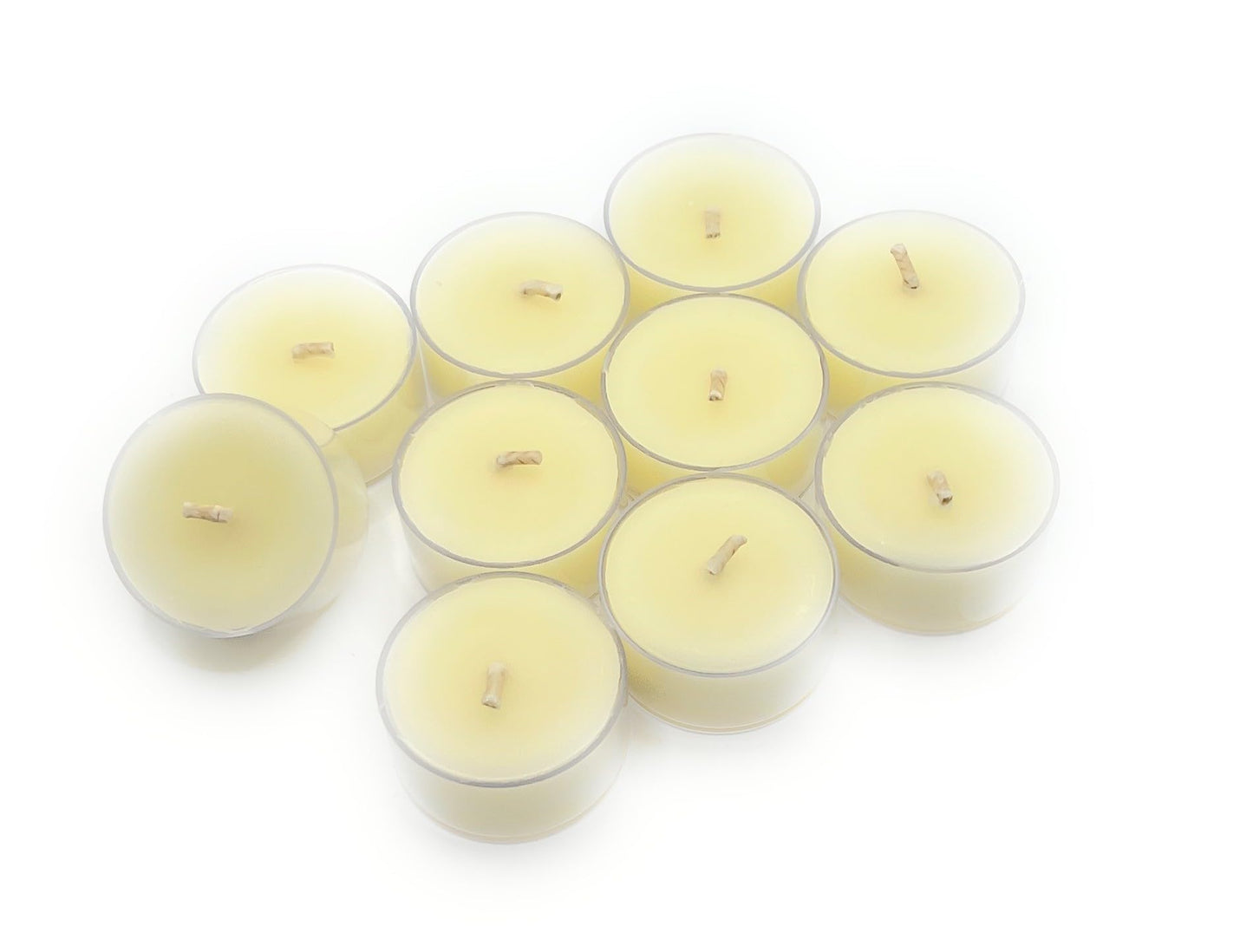 Allnations Candle Co. 100% Pure White Beeswax Tealight Candles. 4 to 5 Hours Long Burn Each - for Home, Rituals, Prayer, Party, Room Table Decoration - Unscented - Smokeless -10pcs (White)