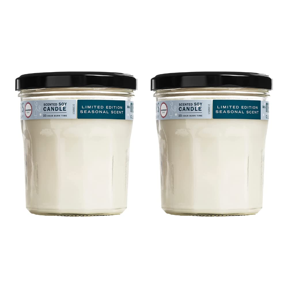 Mrs Meyer's Clean Day Snow Drop Candle, 7.2 Ounce (Pack of 2)