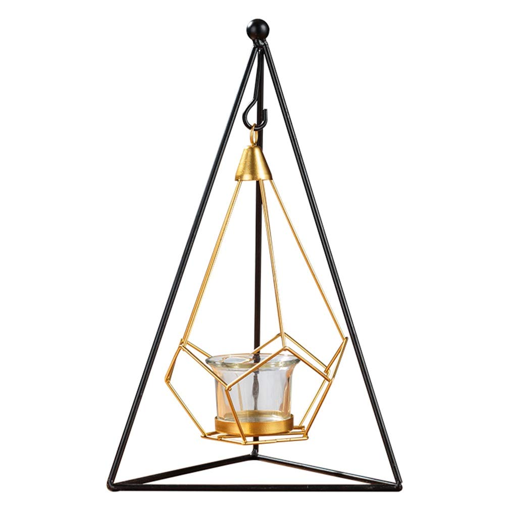 XILIN-1987 Candle Holderss Creative Wrought Iron Candlestick Romantic Candlelight Dinner Props Light Candle Holder Home Decorations Decorative Candlestick (Size : A)