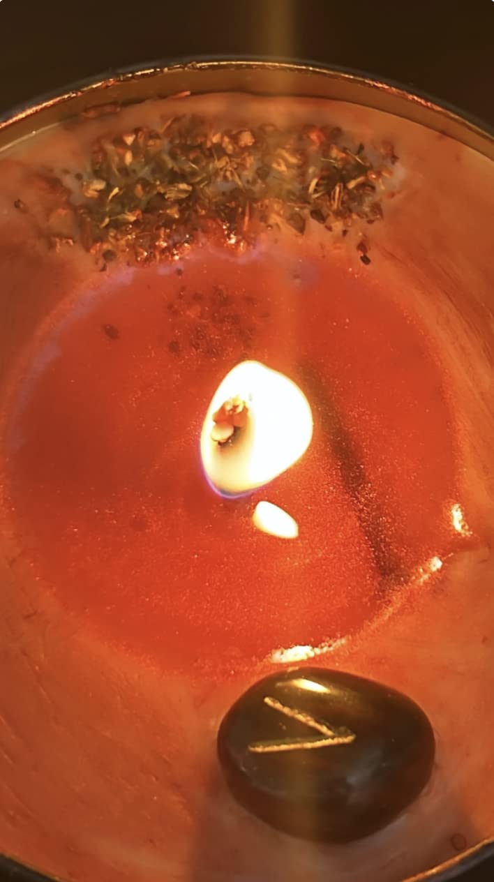 Uncrossing Candle, Bloodstone Candle, Jinx Breaker, Hex Removal, Curse Breaker, Unhexing, Block Buster, Undo Bad Luck, Road Opener, 8 oz