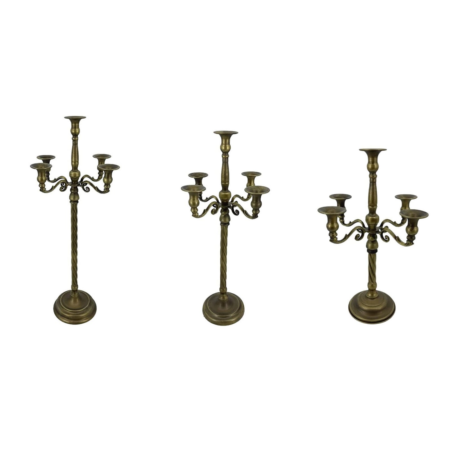 Cast Iron Metal Candelabra Candlestick Holders Decorative Stands Taper Holders for Wedding Home Decors Table Candelabra Centerpieces