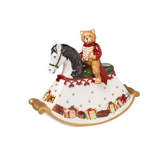 Villeroy and Boch – Christmas Toys Rocking Horse, Porcelain Candle Holder