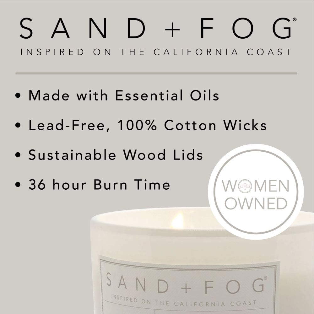 Sand + Paw Scented Candle - Cinnamon Noel – Additional Scents and Sizes – 100% Cotton Lead-Free Wick - Luxury Air Freshening Jar Candles - Perfect Home Decor – 12oz