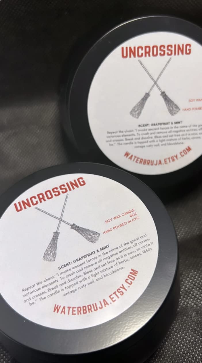 Uncrossing Candle, Bloodstone Candle, Jinx Breaker, Hex Removal, Curse Breaker, Unhexing, Block Buster, Undo Bad Luck, Road Opener, 8 oz