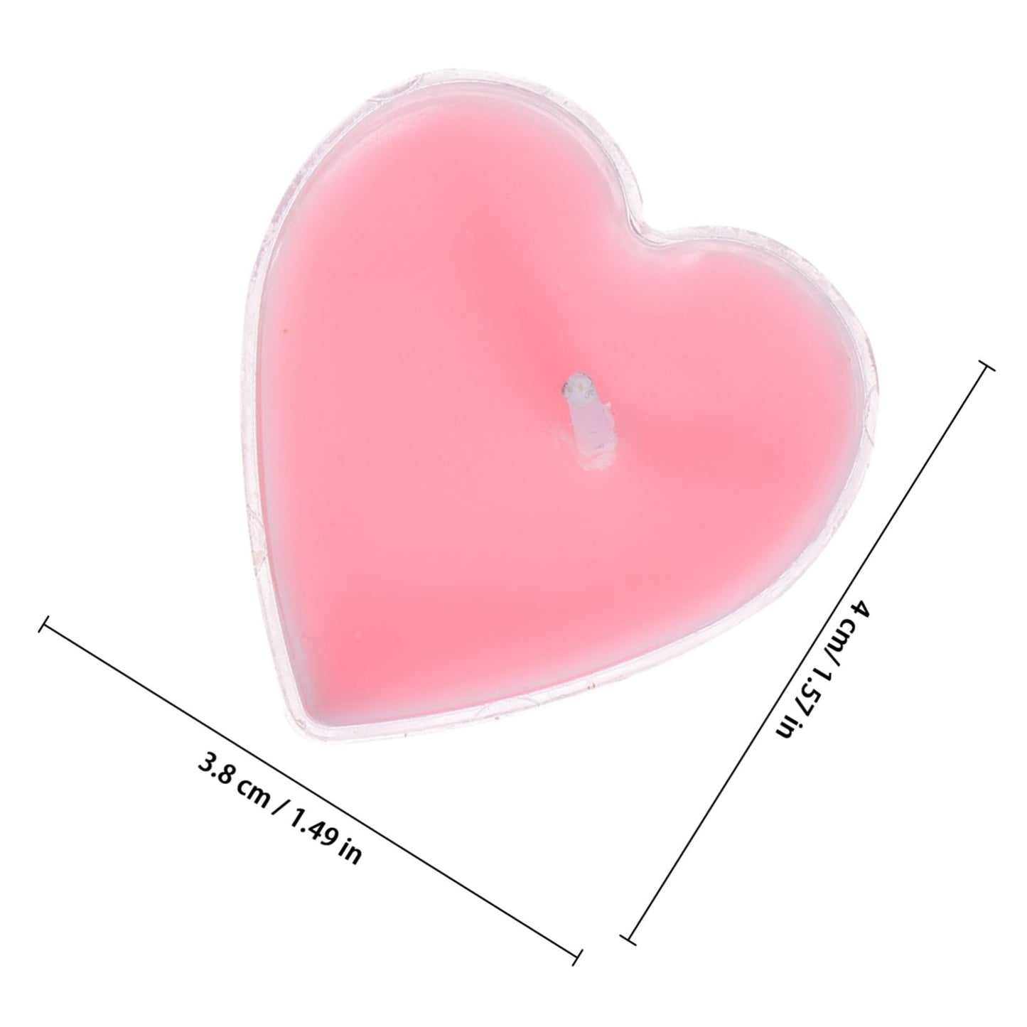 TOPPERFUN 9Pcs Heart Shaped Scented Tea Candles Smokeless Aromatherapy Wax for Home Wedding Decor Romantic Atmosphere Pink Rose Fragrance Eco Friendly Multi Use