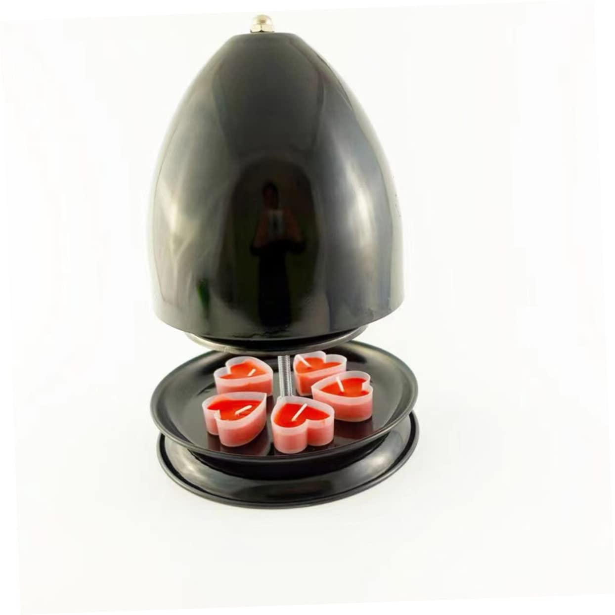 Amosfun Tealight Heater and Candle Holder Material for Home Decor Special Occasions and Aromatherapy Non Slip Design for Convenience