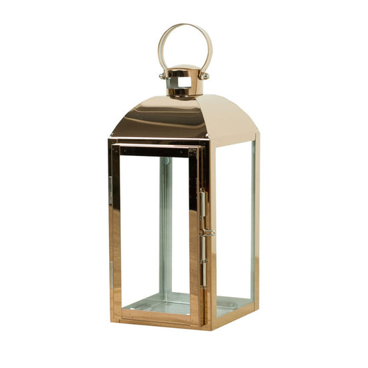 Candle Sconces Hanging Candle Holder Stainless Steel Lantern Candle Holder with Clear Glass Rustic Light Tealight Holder Centerpieces for Table Candle Stand/Display Candelabra (Size : S)