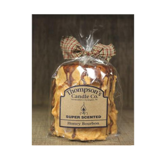 Thompson's Candle hbmp Super Scented Honey Bourbon Medium Pillar, 4.25-inch Tall