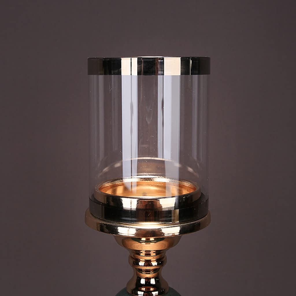 Candle Holder New Chinese Style Ceramic Candle Holder Home Table Decoration Romantic Candle Candles Dinner Props Decoration Candle Holder Wine Cabinet Candlestick (Size : B)