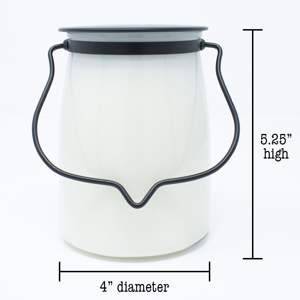 Milkhouse Candle Company Dancing in The Rain Soy Candle - Orange Blossom | Summer Orchid | Wind-Swept Grass Scented - 22 oz Butter Jar with Lid, 120+ Hour Burn Time, Made in the USA