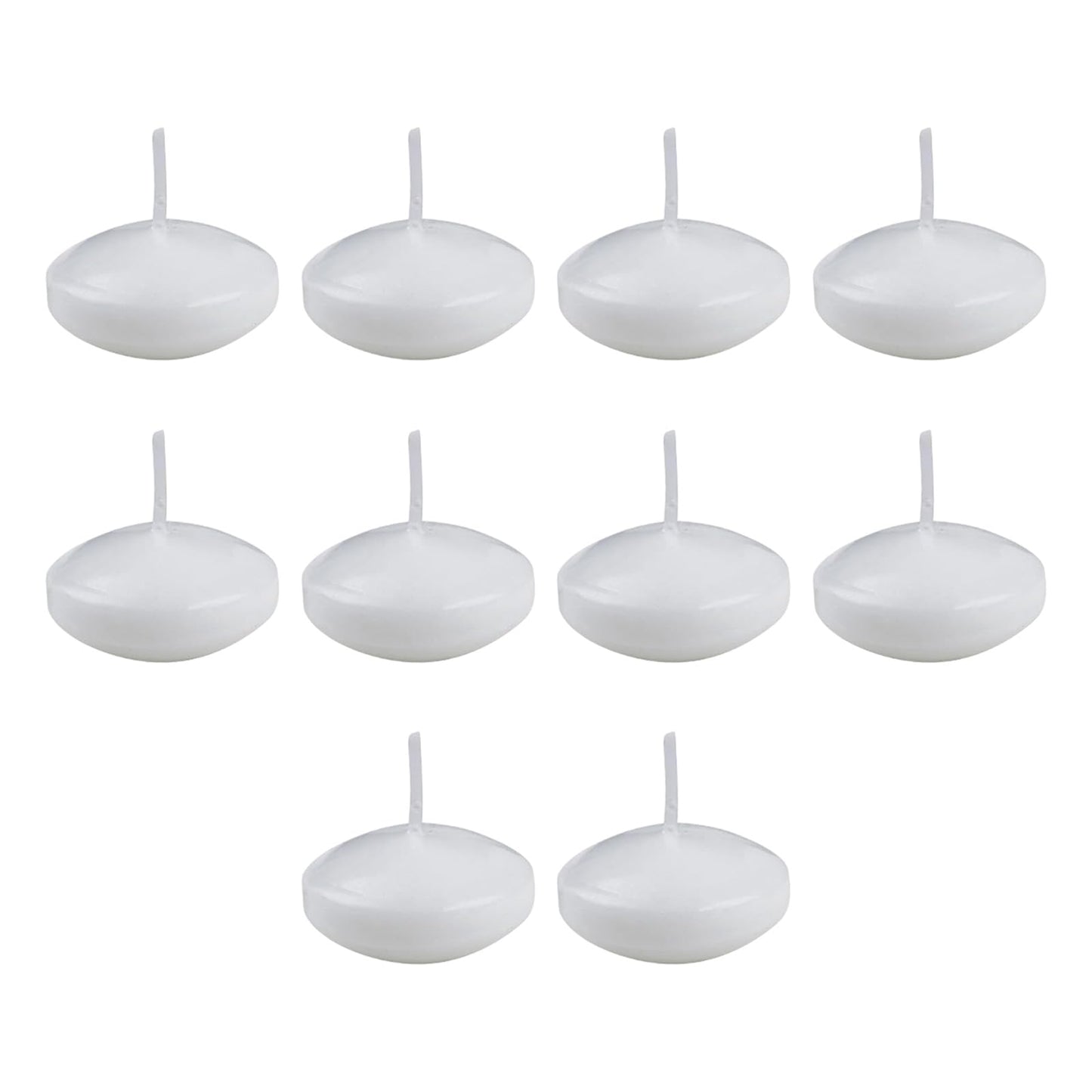 Unscented Floating Set of 10 – Versatile Wedding, Christmas, Spa Decor with Long-Lasting Burn Time Christmas Floating