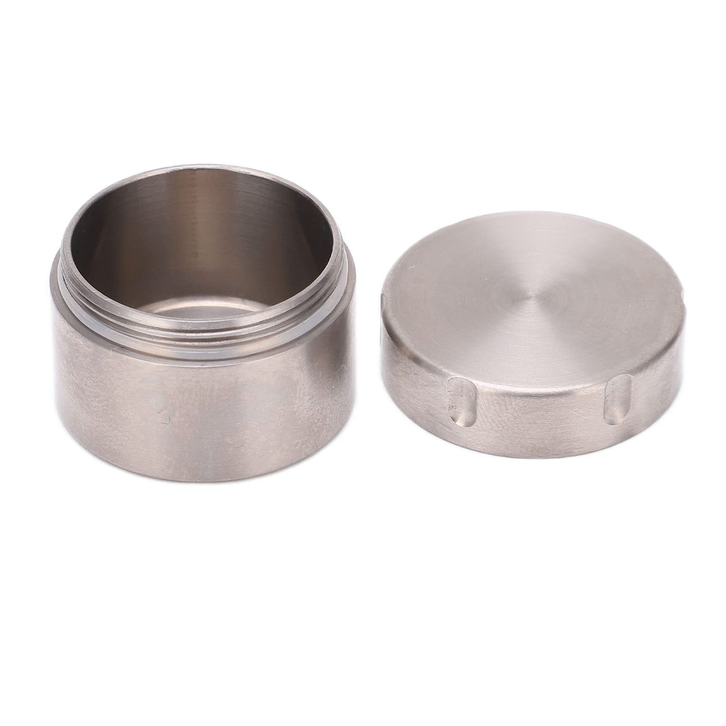 Alomejor Metal Round Candlestick for Tea and Storage, and Portable for Travel
