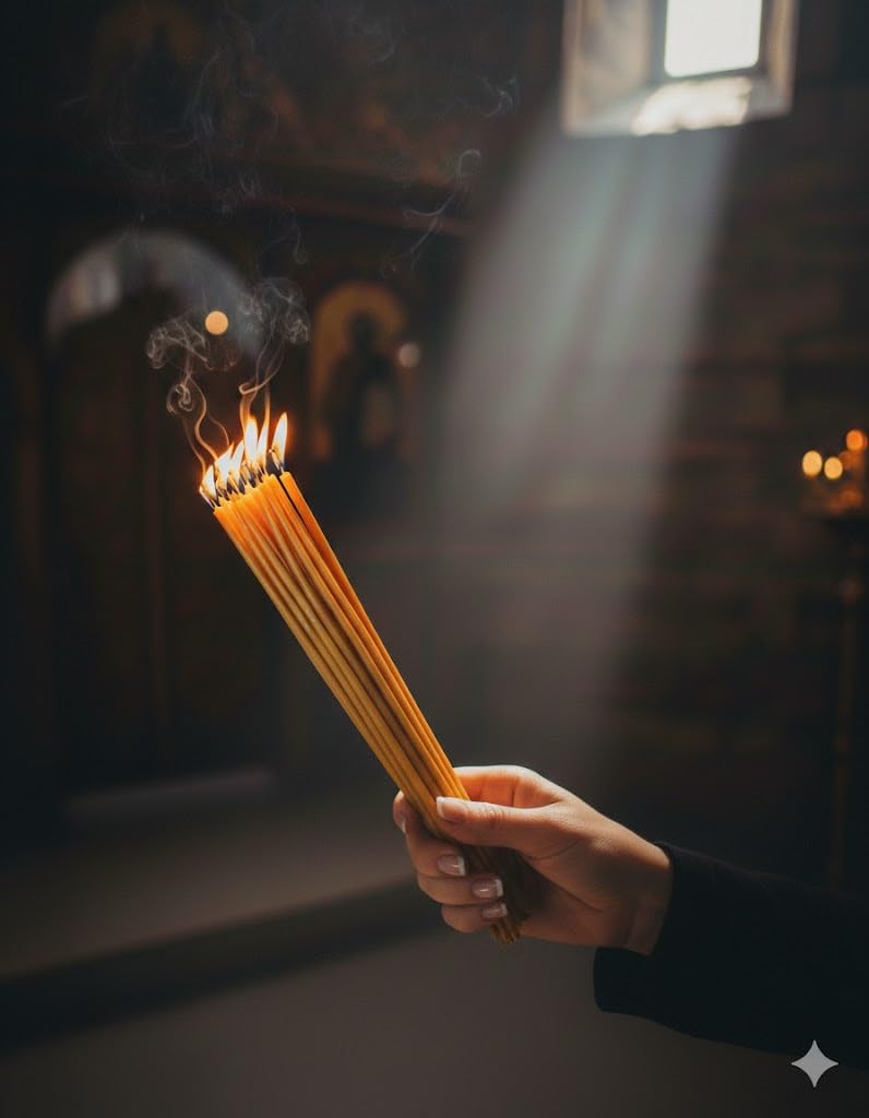 ZULUF 33 Beeswax Taper Candles Blessed at Holy Sepulchre Jerusalem – 9” Honey Scent Orthodox Church Prayer Candles, Christian Devotional Candles for Liturgy, Easter, Home Altar – 3 Bundles (99 Total)