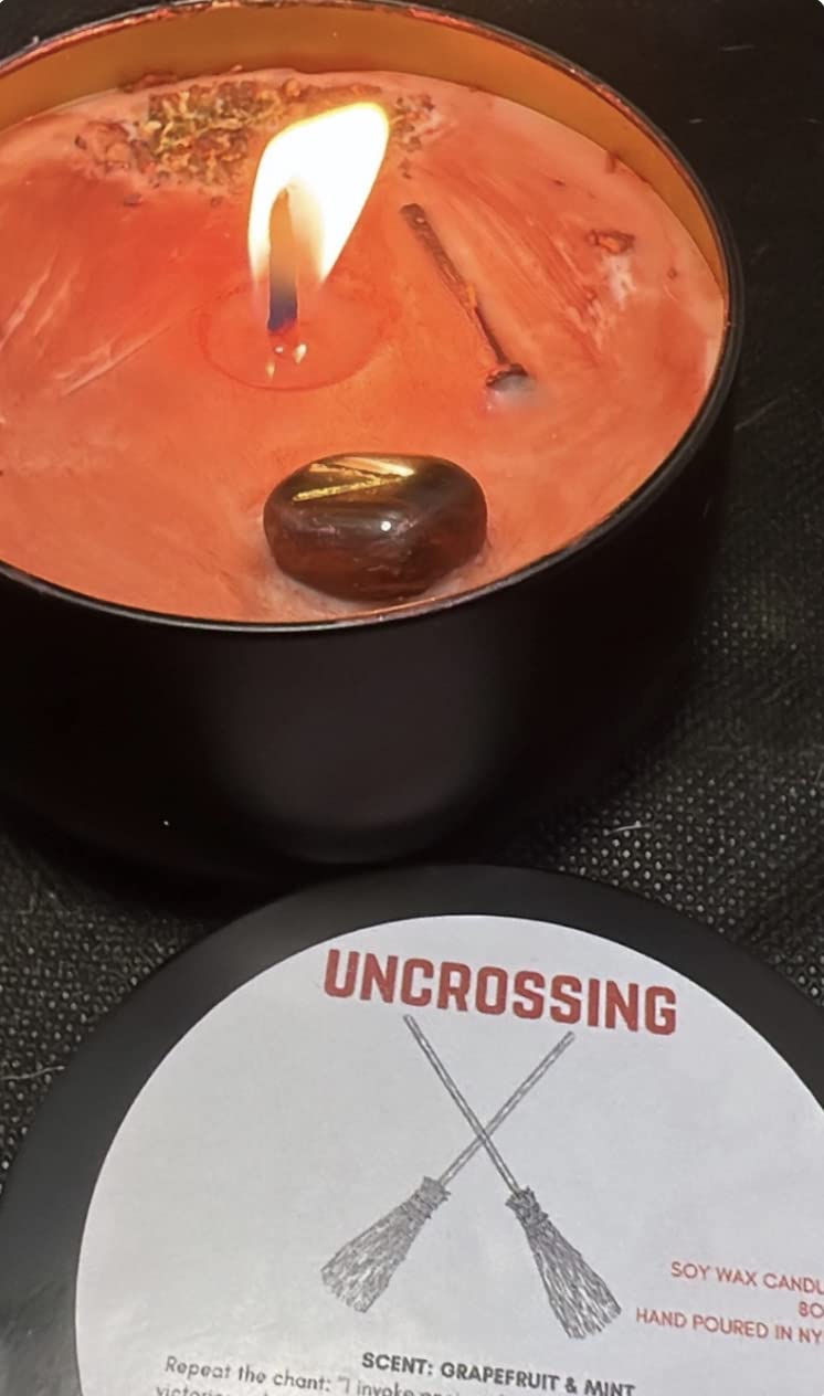 Uncrossing Candle, Bloodstone Candle, Jinx Breaker, Hex Removal, Curse Breaker, Unhexing, Block Buster, Undo Bad Luck, Road Opener, 8 oz