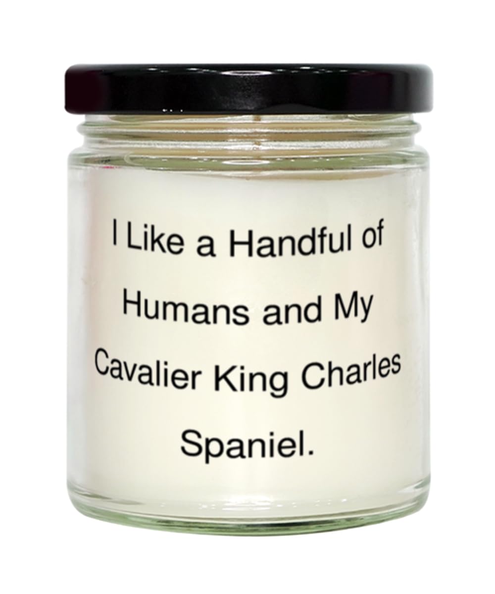 I Like a Handful. Scent Candle, Cavalier King Charles Spaniel Dog, New Gifts for Cavalier King Charles Spaniel Dog from Friends, Dog Candle, Pet Candle, Animal Candle, Unique Candle